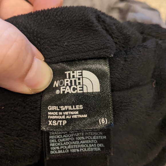 North Face reversible hooded coat - sz 6 kids - Picture 3 of 3
